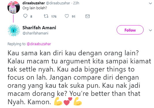 Twitter @sharifahamani